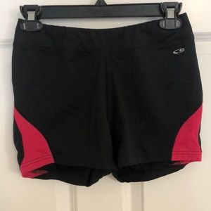 Spandex athletic shorts